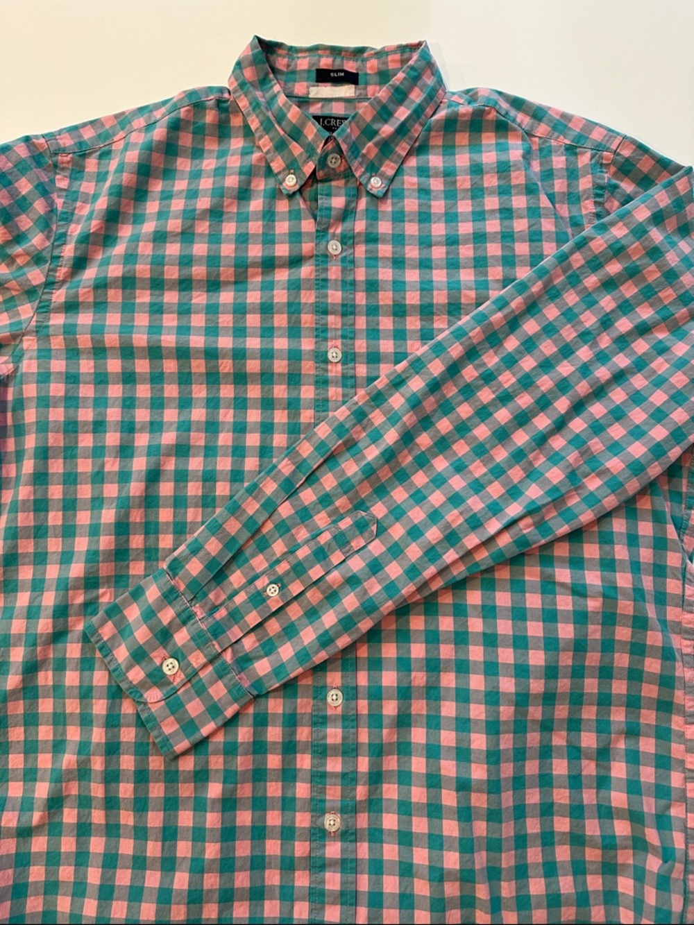 J. Crew Flex Washed Slim Fit Button-Down Shirt